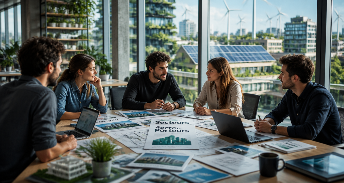 Jeunes en open space secteur porteur