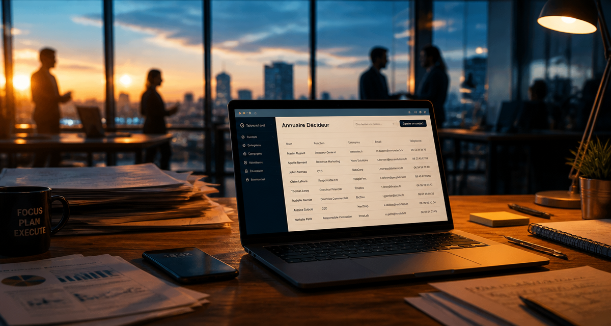 annuaire decideur open space laptop