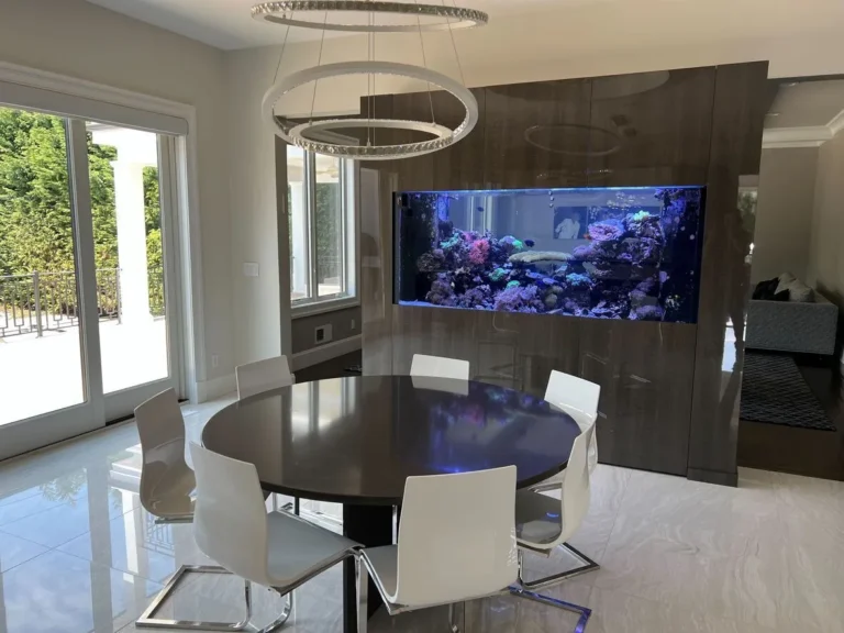 Custom aquarium installation by FishGuys in New Jersey