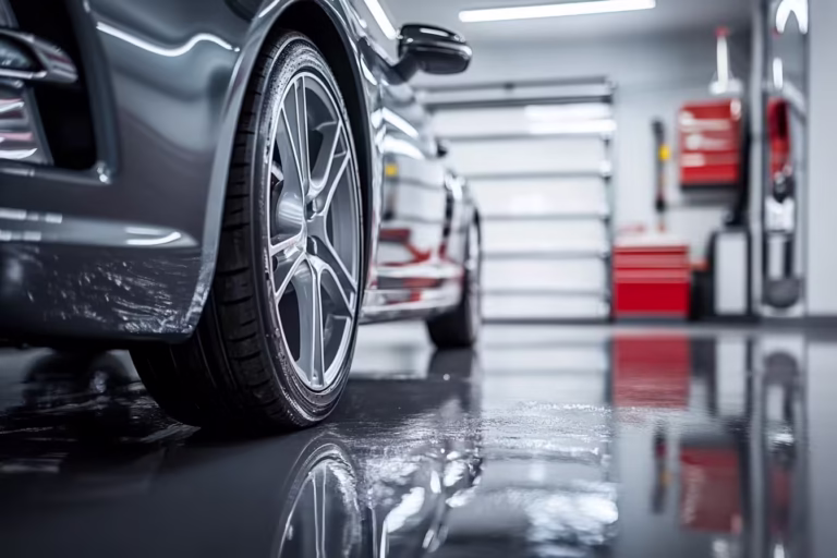 Organized Garage with Rim