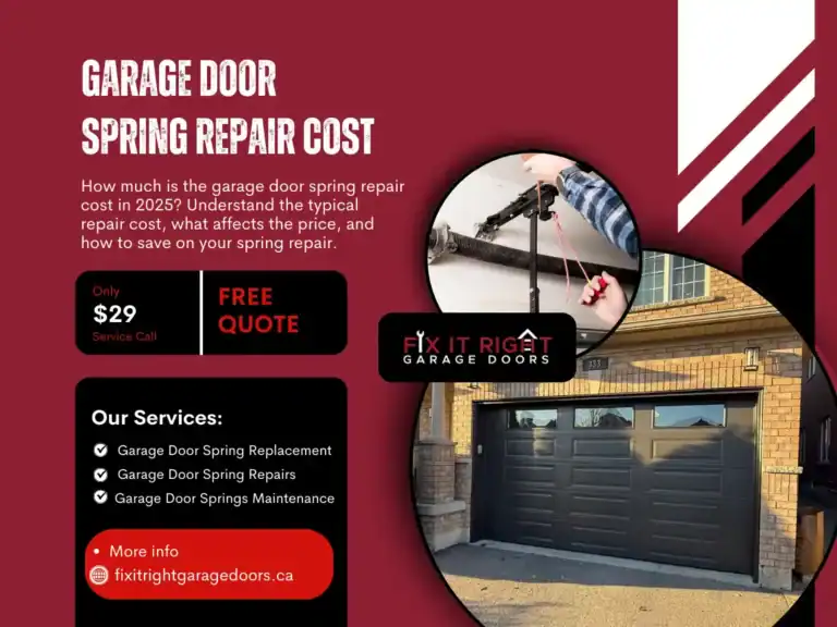 Garage Door Spring Repair Cost Guide