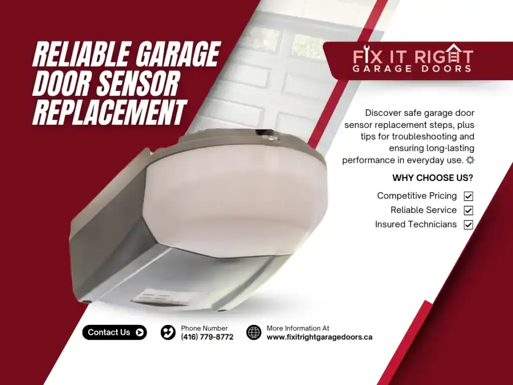 garage door sensor replacement guide
