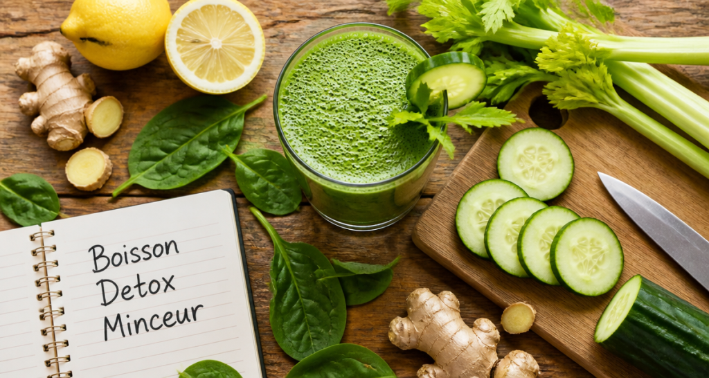 boisson detox pour maigrir smoothie vert