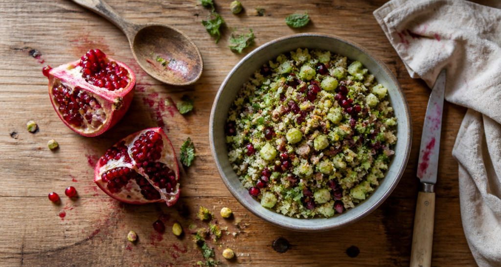 comment manger une grenade fruit sans se salir