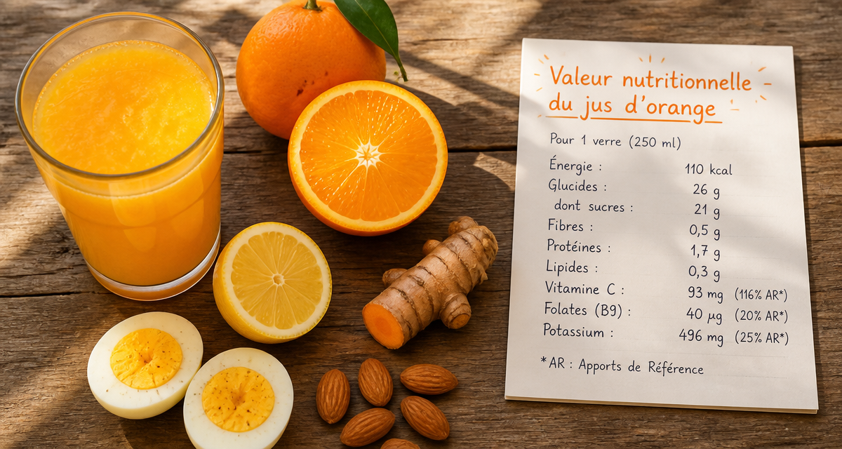 jus d orange presse calories verre oranges nutrition