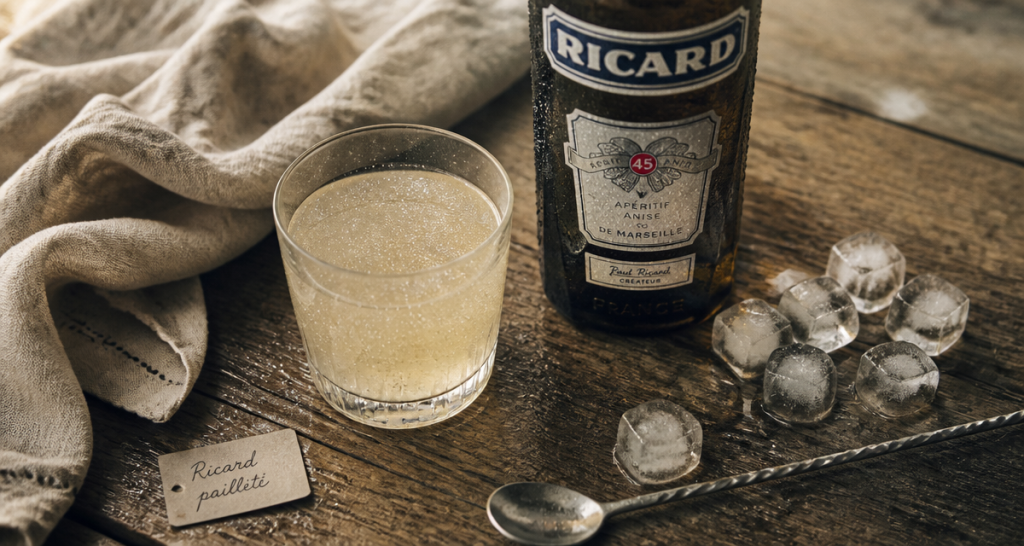 peut on boire du ricard pailleté verre cristaux