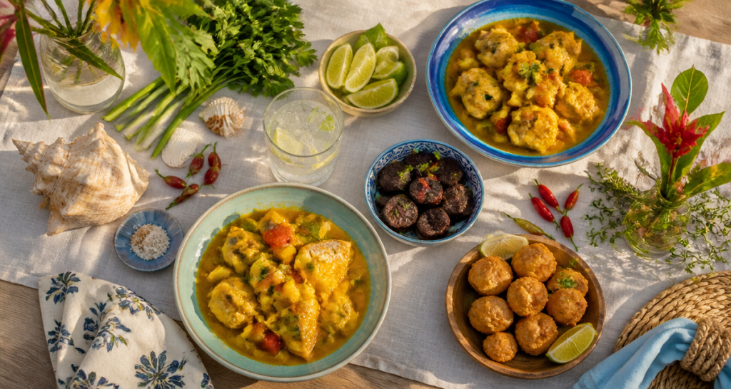 restaurant sainte luce martinique table créole plats traditionnels