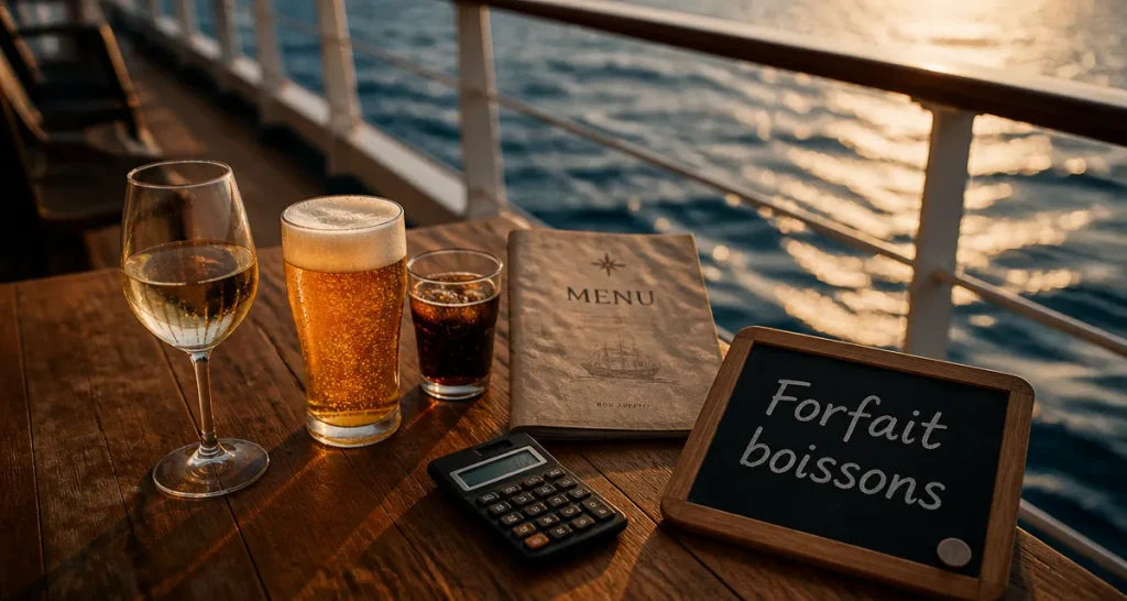 faut il prendre le forfait boisson msc croisiere : verres et carte boissons sur un paquebot MSC