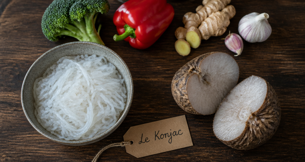 qu est ce que le konjac bol shirataki legumes racine