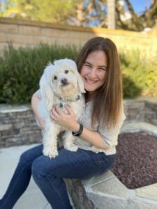 Janell and dog