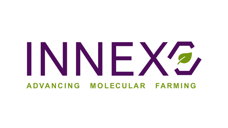 INNEX logo with green leaf, symbolizing advanced cannabis lighting technology.