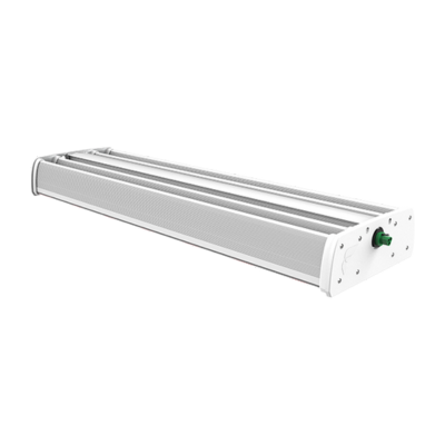 Slim LED grow light for cannabis, with green knob, for commercial cultivation.