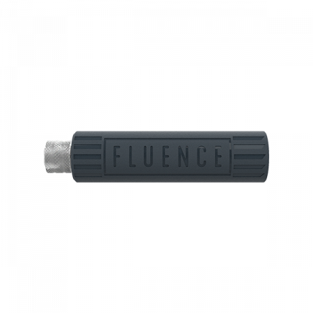 Black FLUENCE LED grow light control, Wireless Flex Dimming for cannabis cultivation.