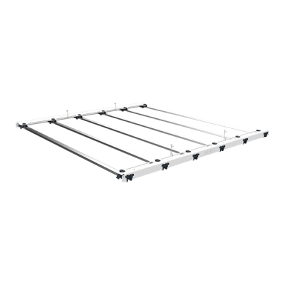 Commercial LED grow light fixture for cannabis cultivation with adjustable bars.