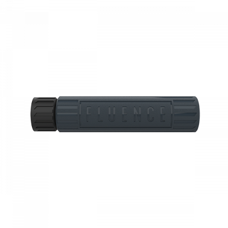 Black FLUENCE dimmer module for LED grow lights in commercial cannabis cultivation.