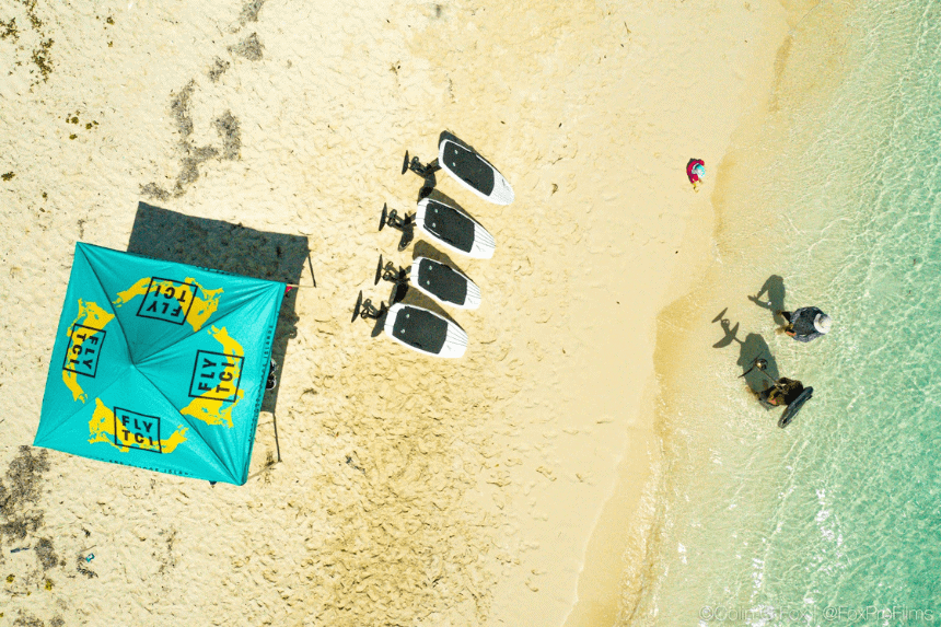 EFoil Rental Setup On the Shores of Providenciales