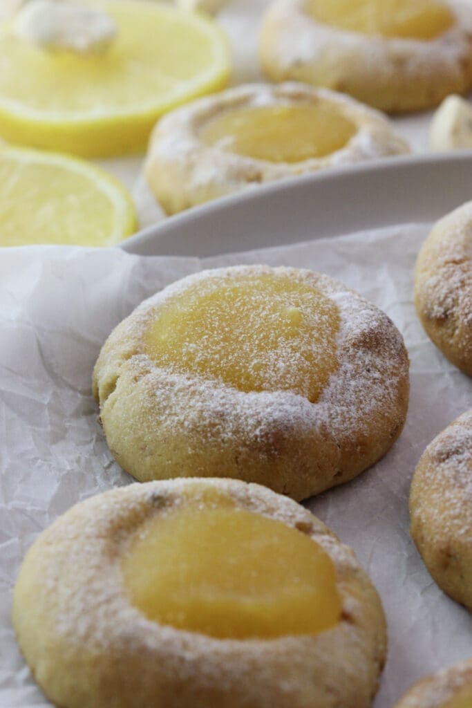 Freshly baked lemon baobab cookies
