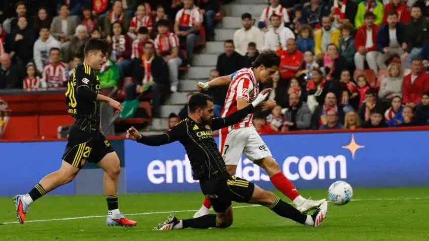Sporting Gijon vs Real Zaragoza Highlights