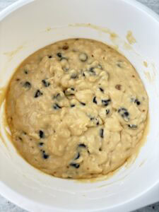 Muffin batter after resting for 45 minutes to one hour.