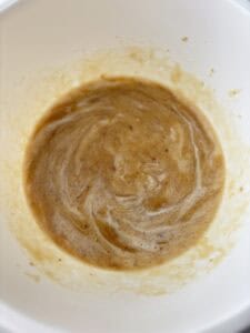 Muffin batter with buttermilk.