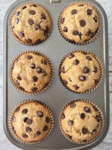 Muffins fresh from the oven.