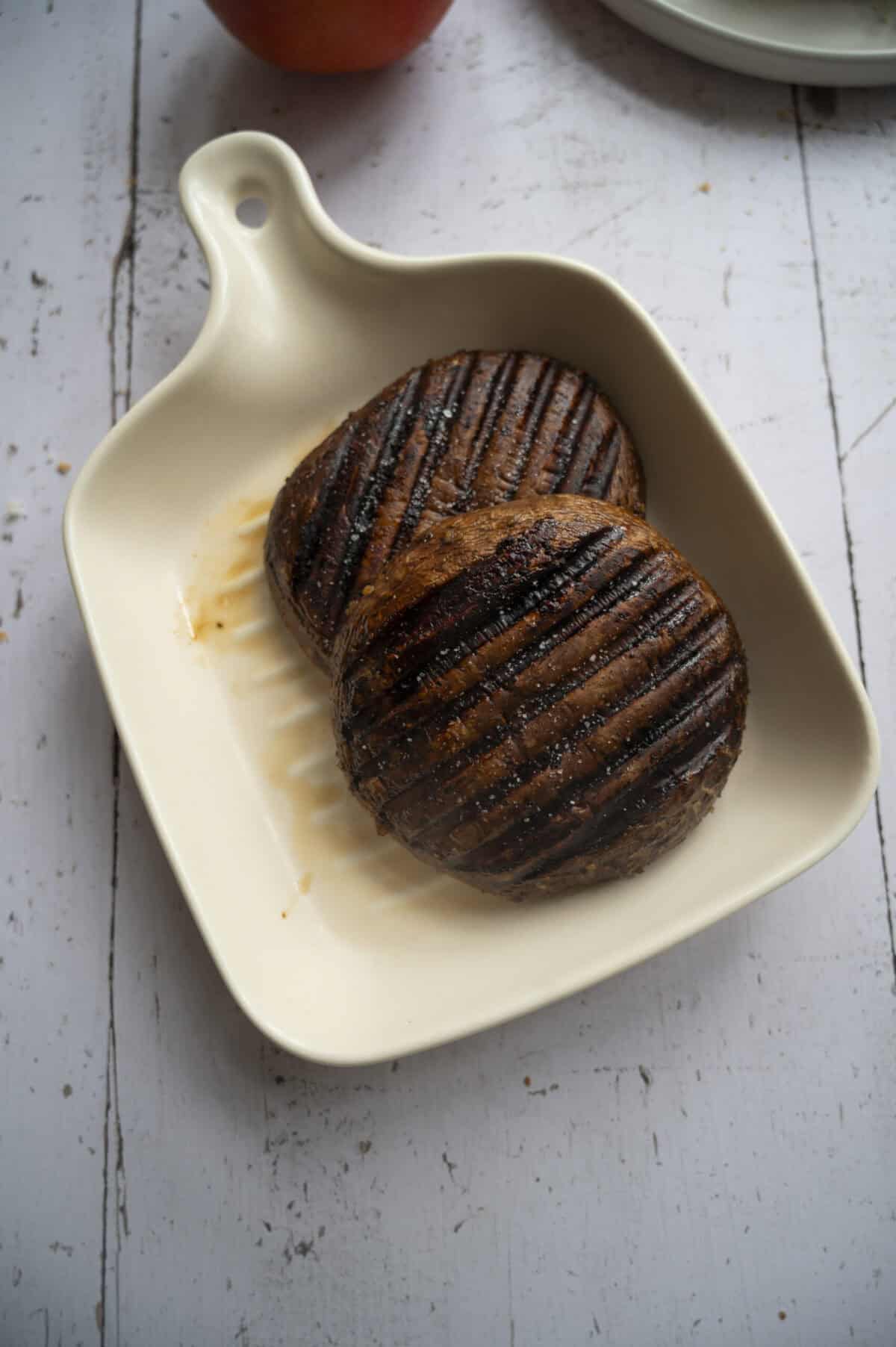 Grilled portobello mushrooms.