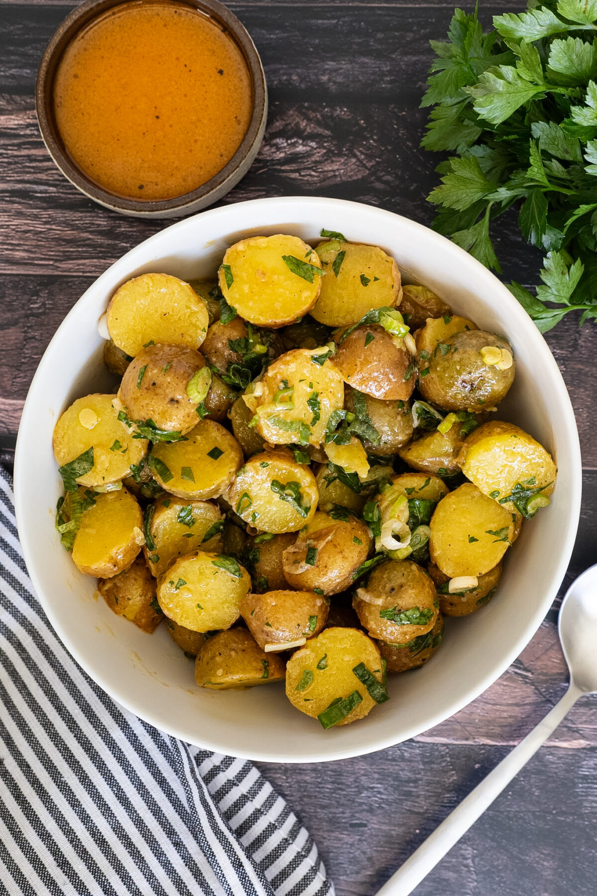 Mayo-free potato salad.