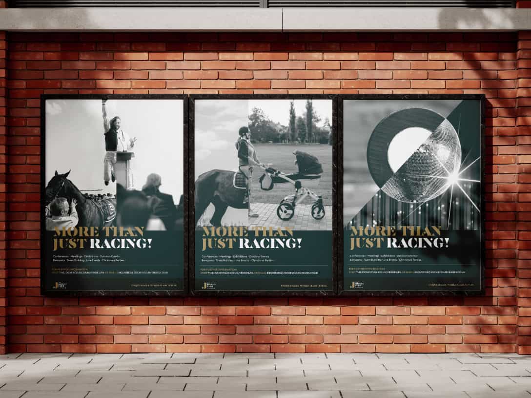 The Jockey Club Venues luxury hospitality branding and campaign creative
