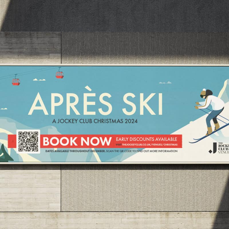 The Jockey Club luxury hospitality Christmas campaign 2024 design