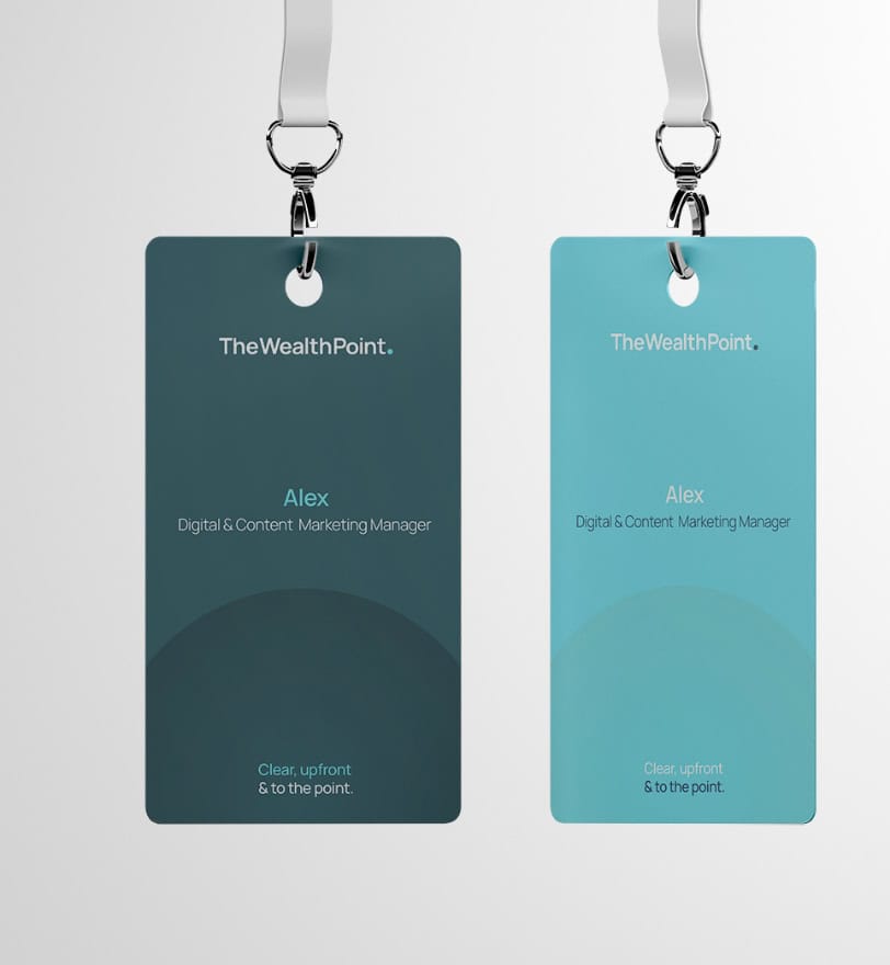 The Wealth Point luxury financial identity design