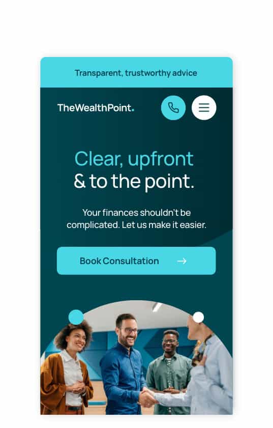 Digital website design by Fore Studio