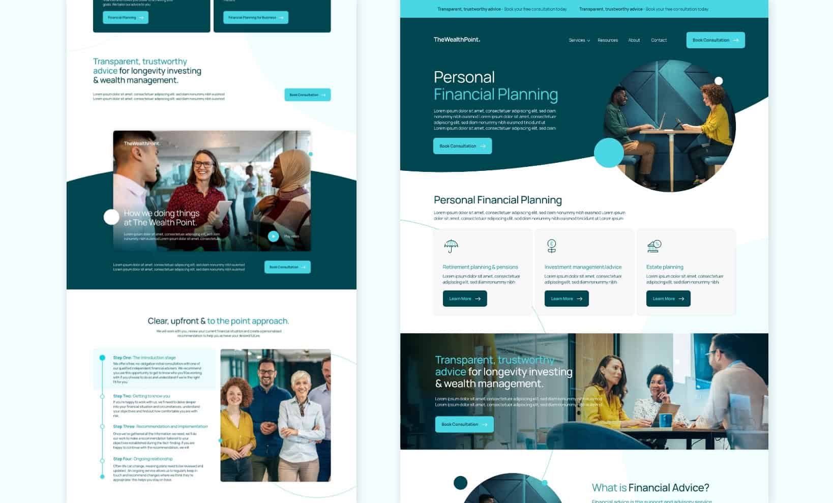 Website design for Professional services brand by Fore Studio