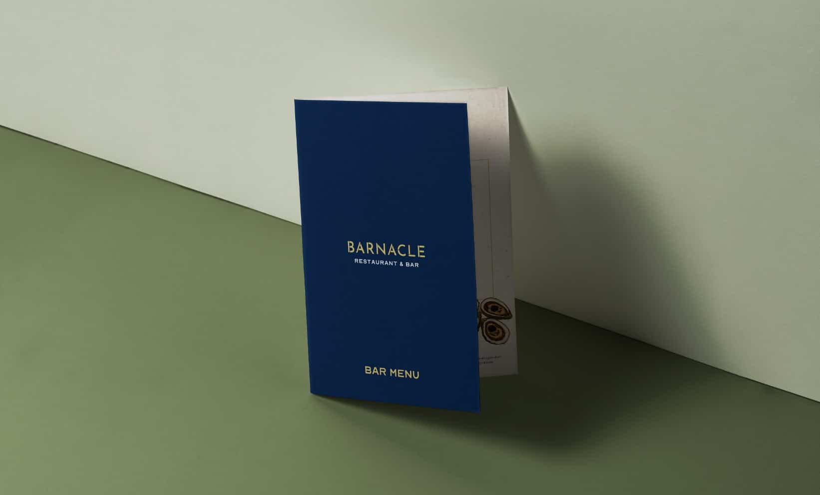 Barnacle Bar Menu Cover