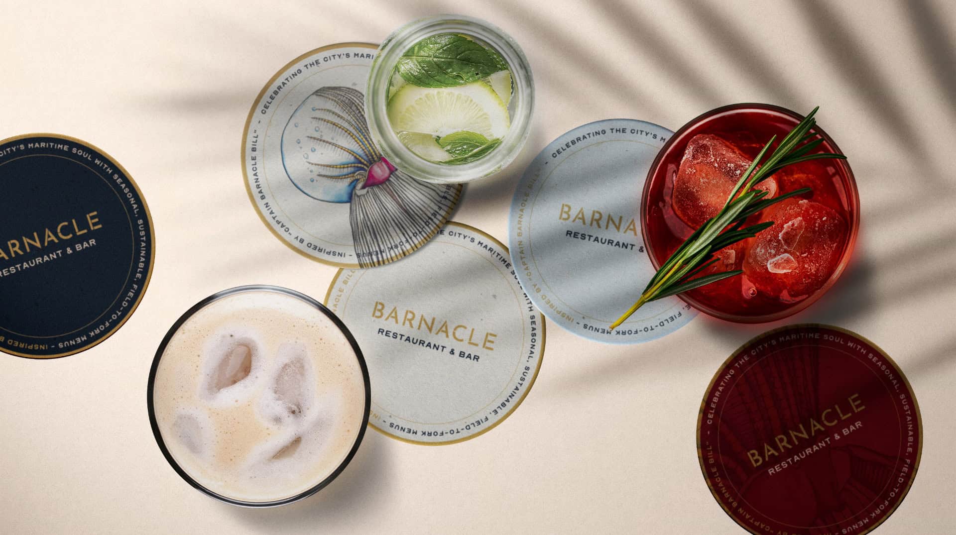 Restaurant brand collateral by Fore Studio