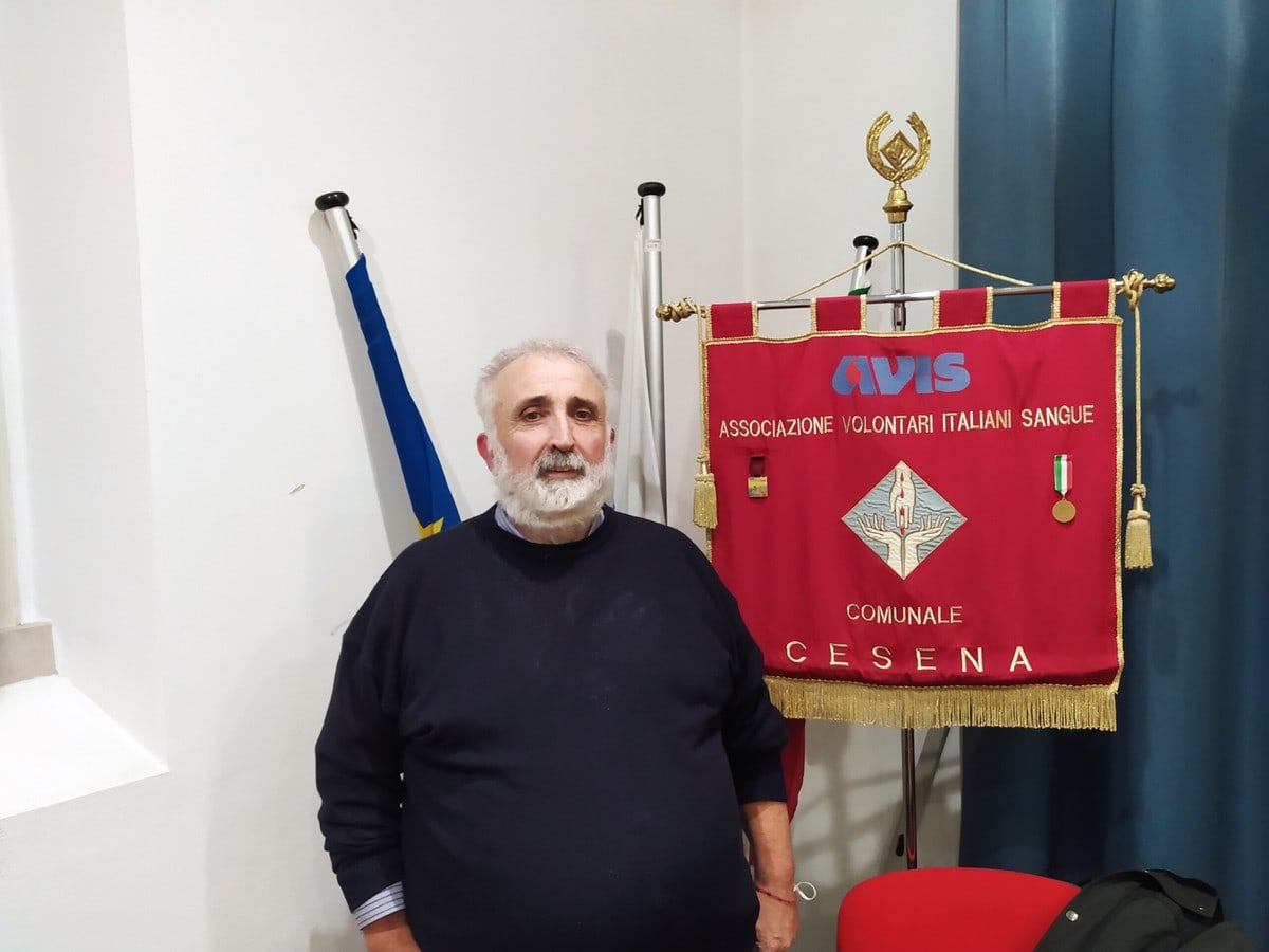 Il presidente Avis Cesena Gualtiero Giunchi