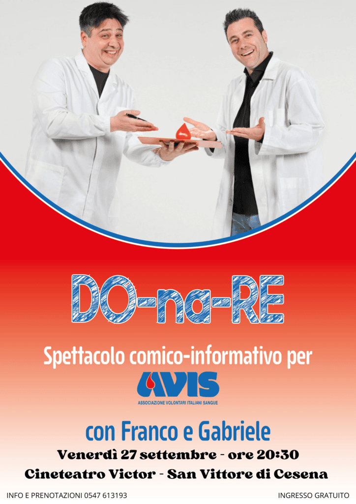 Locandina Donare 27 settembre