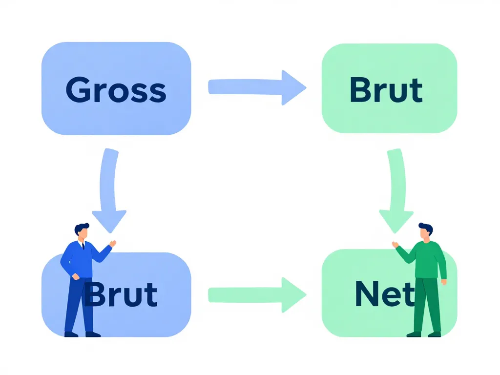 Schéma conceptuel brut net pour 1860 euros