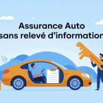Assurance auto je n'ai pas de relevé d'information illustration dossier vide sur siège voiture