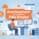 Illustration sur combien d'avertissement avant radiation pole emploi