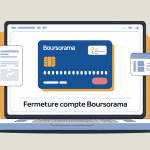 illustration comment fermer un compte boursorama ambiance sereine
