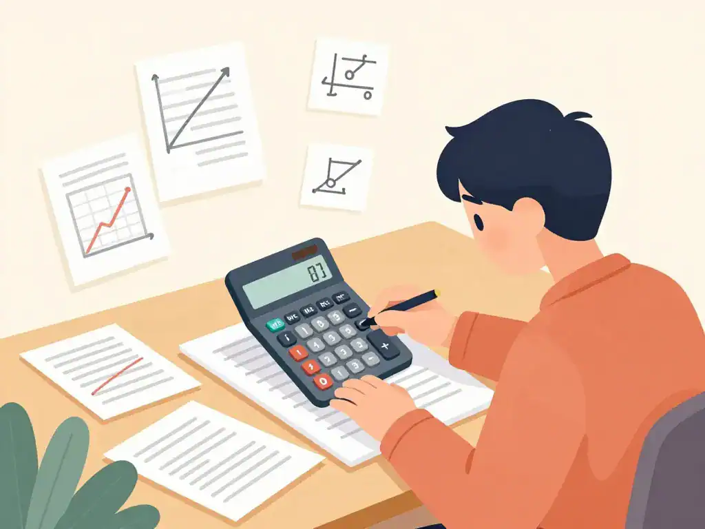 illustration conversion note calcul scolaire