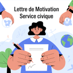 Illustration rédaction lettre de motivation service civique jeune et engagement