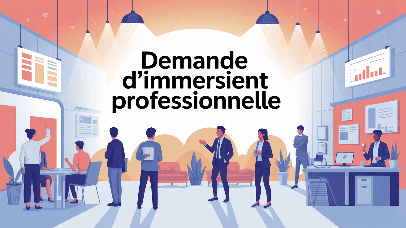 modèle demande d'immersion professionnelle illustration profil diversité