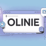 illustration olinie panneau numérique stylisé