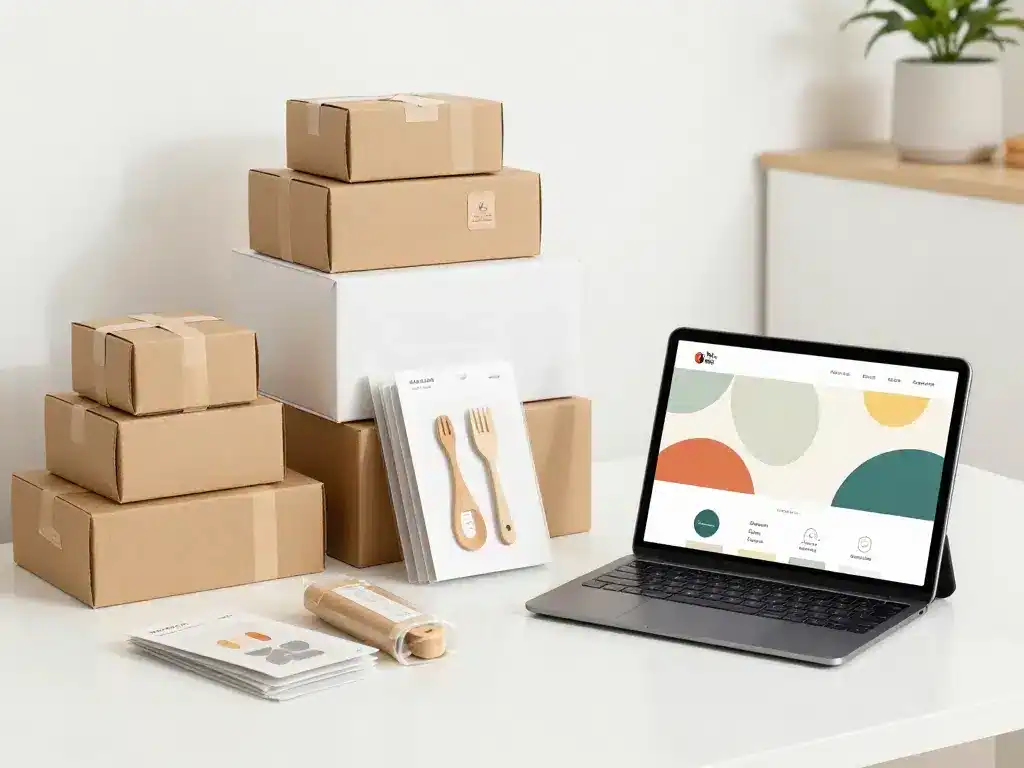 scène e-commerce petit projet rentable à domicile