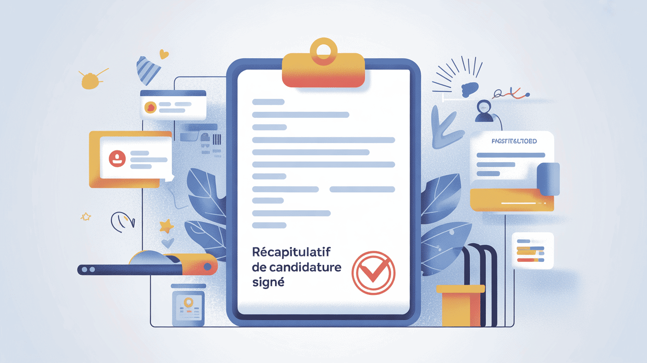 récapitulatif de votre candidature signé illustration validation Parcoursup