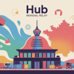 site hub harnes mondial relay illustration centre logistique hauts de france
