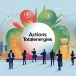 acheter des actions total aujourd'hui illustration vectorielle investissement