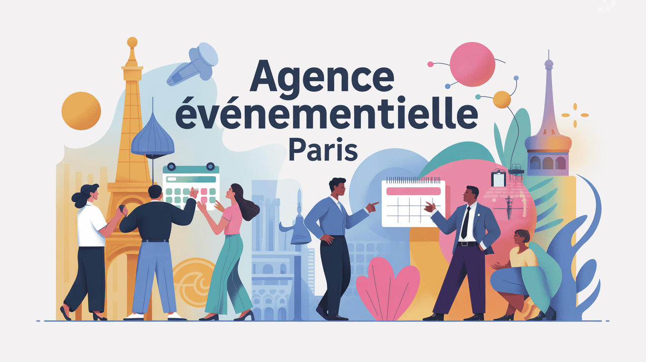 Illustration agence événementielle Paris planification événement