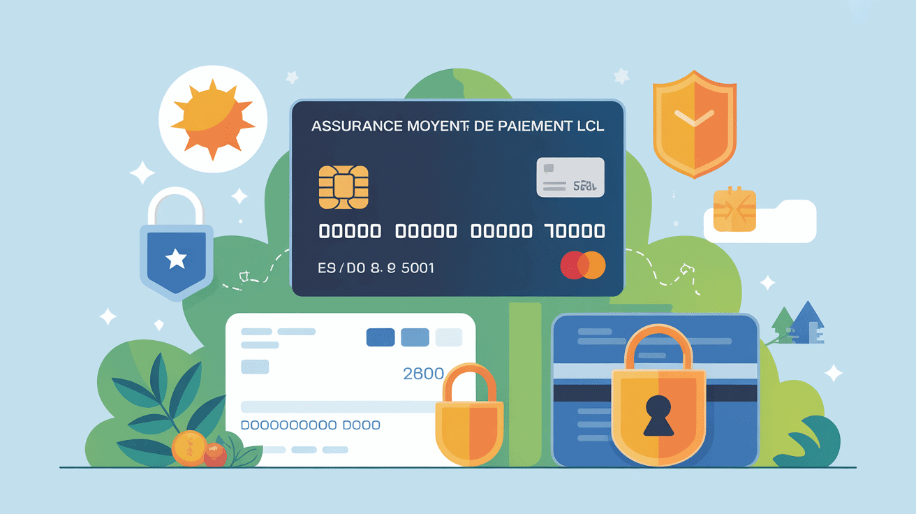 illustration assurance moyens de paiement lcl sécurité et protection